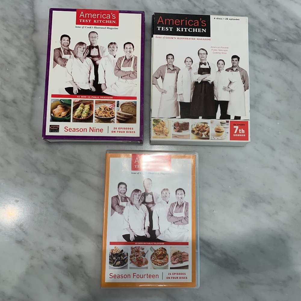 America's Test Kitchen Cooking Show DVD Set (Seasons 7, 9, 14)